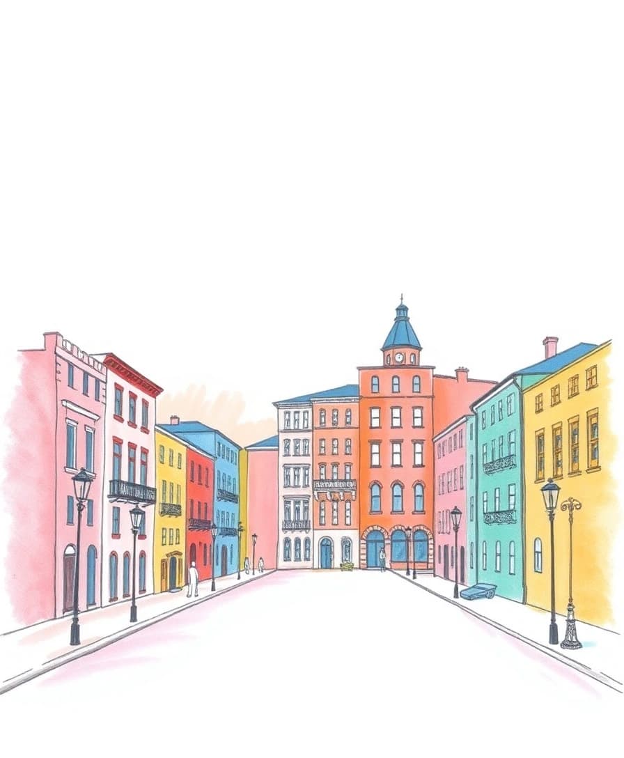Pastel city